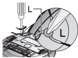 SAMSUNG NAVIBOT SR8855 - NETTOYAGE DE LA BROSSE ROTATIVE LATÉRALE - 1