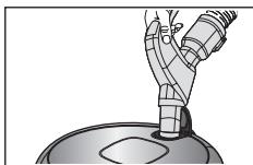 SAMSUNG NAVIBOT SR8855 - OUVERTURE FACILE DU RÉSERVOIR DE POUSSIÈRE - 1