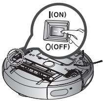 SAMSUNG NAVIBOT SR8855 - Vous devez éteindre le bouton de mise sous tension situé sous l'unité principale avant de la nettoyer. - 1