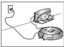 SAMSUNG SR8751 NAVIBOT LIGHT - Au moment d'installer la station de recharge, ne laissez pas le cordon d'alimentation trainer sur le sol. - 1
