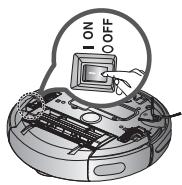 SAMSUNG SR8751 NAVIBOT LIGHT - Vous devez éteindre le bouton de mise sous tension situé sous l'unité principale avant de la nettoyer. - 1