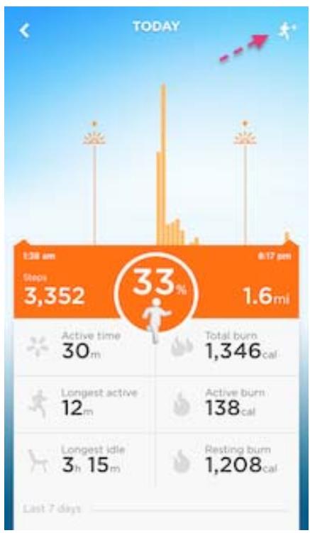 JAWBONE UPMOVE BLEU - Résumé écrans - 2