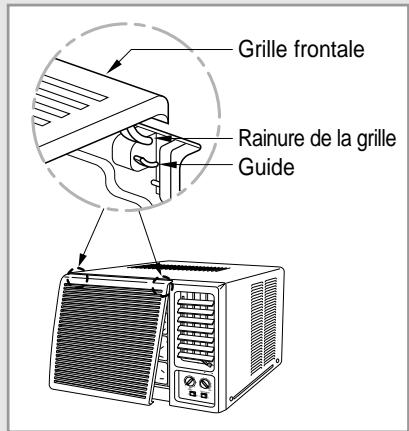 SAMSUNG AW09A7SE - Démontage et remontage de la grille frontale - 8