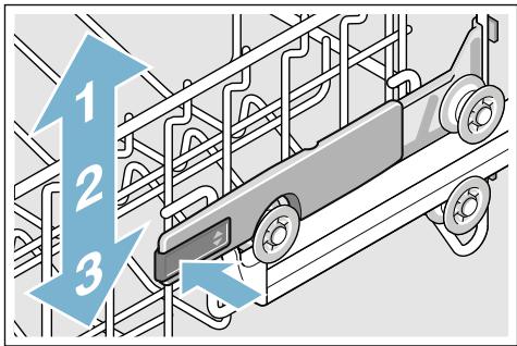 SIEMENS SN658X02ME - Panier à vaisselle supérieur avec manettes latérales - 1