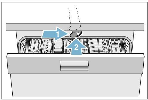 SIEMENS SN658X02ME - Pour désactiver la protection enfant, procédez comme ceci (verrouillage de porte) : - 1