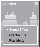 SAMSUNG YP-K3JAG - Pour sélectionner un effet sonore - 1