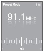 SAMSUNG YP-K3JAG - Pour rechercher les fréquences en mode preset (préréglage) - 1
