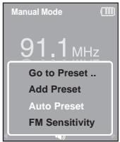 SAMSUNG YP-K3JAG - Pour régler automatiquement les fréquences - 1
