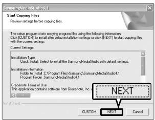 SAMSUNG YPZ5FQW-ELS - Si media studio ne s'installe pas automatiquement - 2