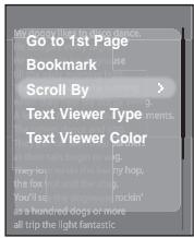 SAMSUNG YP-T9BAB - Réglage de l'option Scroll (Faire défiler) - 1