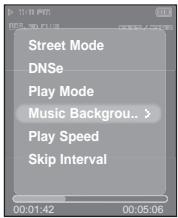 SAMSUNG YP-T9BAB - Selection d'une image de fond d'écran pour le mode Music (Musique) - 1