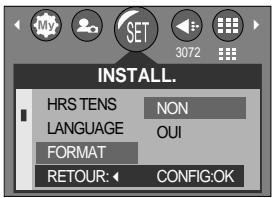 SAMSUNG KENOX D7 - Formatage d'une carte mémoire - 1