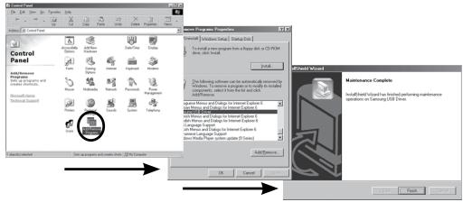 SAMSUNG VLUU L74WIDE - Suppression du Pilote USB pour Windows 98SE - 2