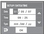 SAMSUNG VLUU L74WIDE - Paramétrer la date & l'heure - 1