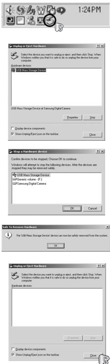 SAMSUNG VLUU L74WIDE - Retrait du disque amovible - 1