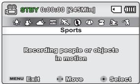 SAMSUNG SMX-C14LP - Utilisation des touches de direction - 4