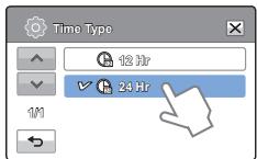 SAMSUNG HMX-T11WP - Time Type (Type heure) - 1