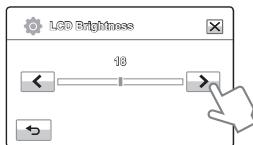 SAMSUNG HMX-T11WP - LCD Brightness (Luminosité LCD) - 1