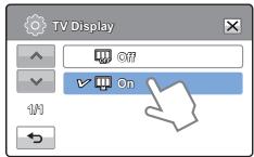 SAMSUNG HMX-T11WP - Éléments de sous-menu - 1