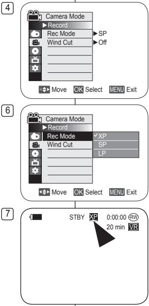 SAMSUNG DIGITAL CAM - Sélection du mode Enregistrement (Mode Enr.) - 1