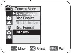 SAMSUNG DIGITAL CAM - Modifier le nom d'un disque (Info disque - Renommer) DVD-RW/+RW/-R/+R DL - 2