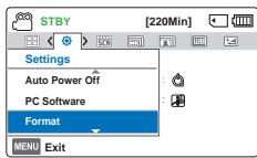 SAMSUNG HMX F900 - Auto Power Off (Arrêt automatique) - 6