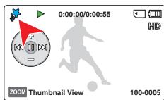 0:00:00/0:00:55 HD K: 00 DDX ZOOM Thumbnail View 100-0005