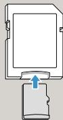SAMSUNG HMX F900 - Utilisation de l'adaptateur de carte mémoire - 1