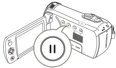 SAMSUNG HMX F900 - PAUSE/REPRISE DE L'ENREGISTREMENT - 1