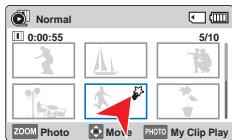 Normal 0:00:55 5/10 ZOOM Photo Move PHOTO My Clip Play