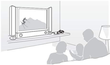 SAMSUNG HMX F900 - Visionnage sur un téléviseur - 1