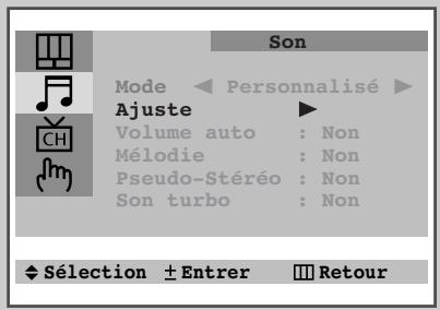 SAMSUNG CS-20H4MJ - Mémorisez votre réglage sonore personnelisé (selon le modèle) - 1