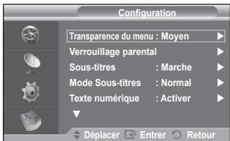 SAMSUNG CW-21Z573B - Transparence du menu - 1