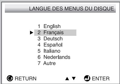SAMSUNG DW-21G5 - Configuration des options de langue - 4