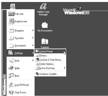 SAMSUNG HL-R4664W - Configuration de l'ordinateur (basée sur windows 98) - 1