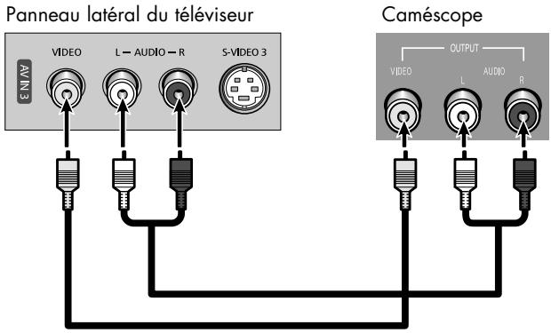 SAMSUNG HL-R4664W - Branchement d'un caméscope - 2