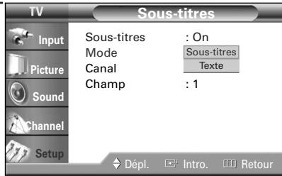 SAMSUNG HL-R4664W - Affichage des sous-titres - 4