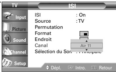 SAMSUNG HL-R4664W - Changement de la chaîne de l'image secondaire - 4