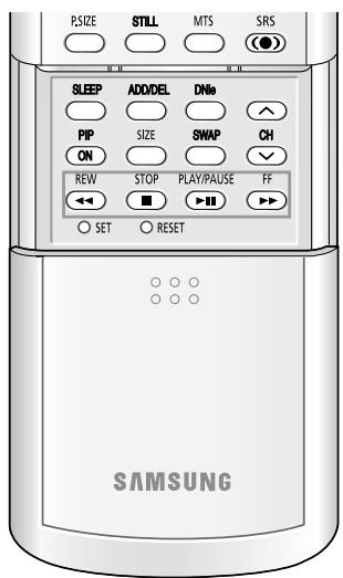 SAMSUNG HL-R4664W - Touches vcr/dvd de la télécommande - 1