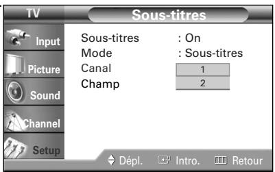 SAMSUNG HL-R4664W - Affichage des sous-titres - 7