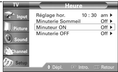 SAMSUNG HL-R4664W - Réglage de la minuterie de marche/arrêt - 2