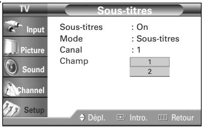 SAMSUNG HL-R4664W - Affichage des sous-titres - 8
