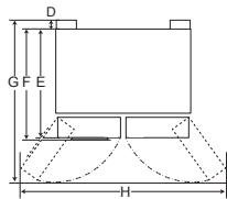LG GML9331SC - Dimensions et dégagements - 2