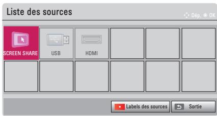 LG PH450UG - Sélection d'une source d'entrée externe - 1