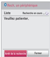 LG PH450UG - Recherche de périphériques bluetooth et connexion - 2