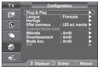 SAMSUNG PS50A470P1 - Langue / Mélodie / Effet lumineux / Divertissement / Mode éco. / PIP - 1