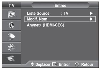 SAMSUNG PS50A470P1 - Modification du nom des péripériques - 1