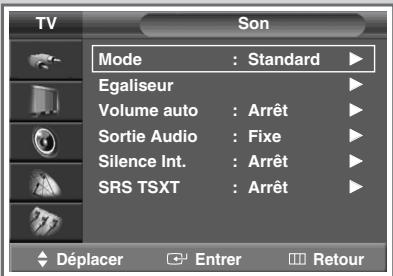 SAMSUNG SP-43W6HE - Changement de la norme Son - 1
