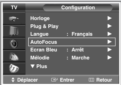 SAMSUNG SP-43W6HE - Désactivation de l'exécution automatique de la autofocus - 1