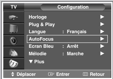 SAMSUNG SP-43W6HE - Suppression de "AutoFocus" de l'affichage. - 1